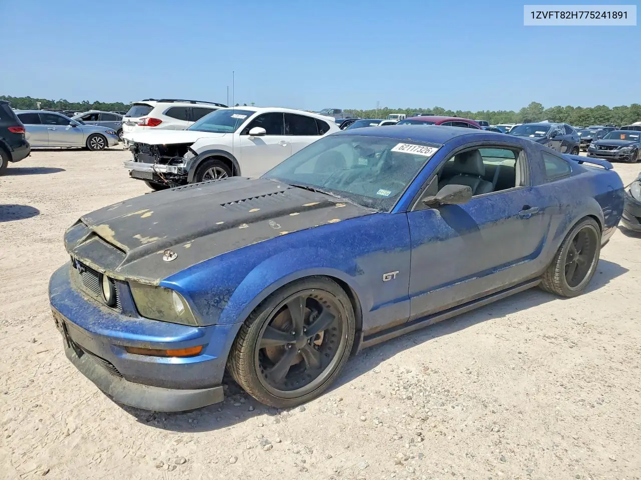 2007 Ford Mustang Gt VIN: 1ZVFT82H775241891 Lot: 62117326