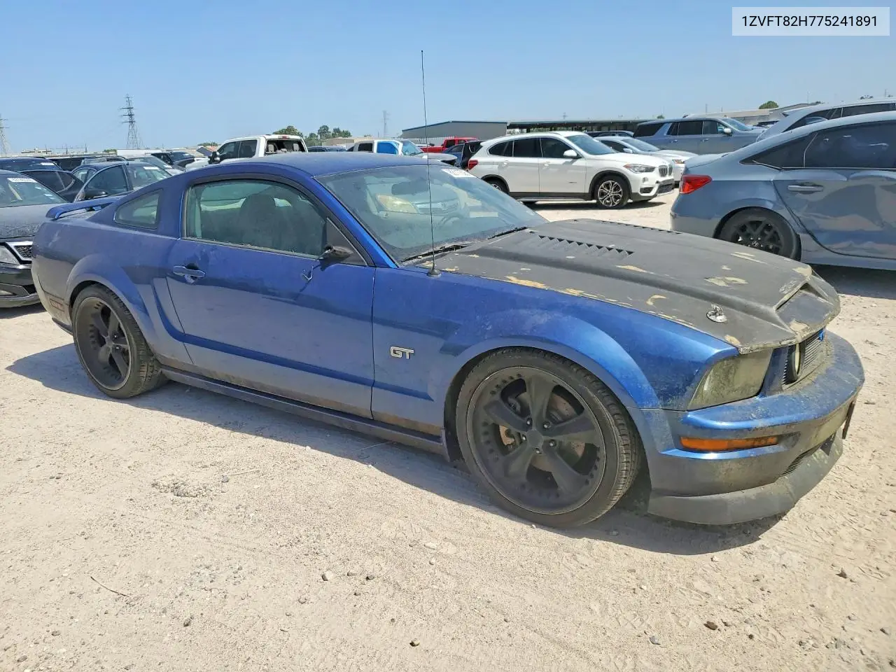 2007 Ford Mustang Gt VIN: 1ZVFT82H775241891 Lot: 62117326