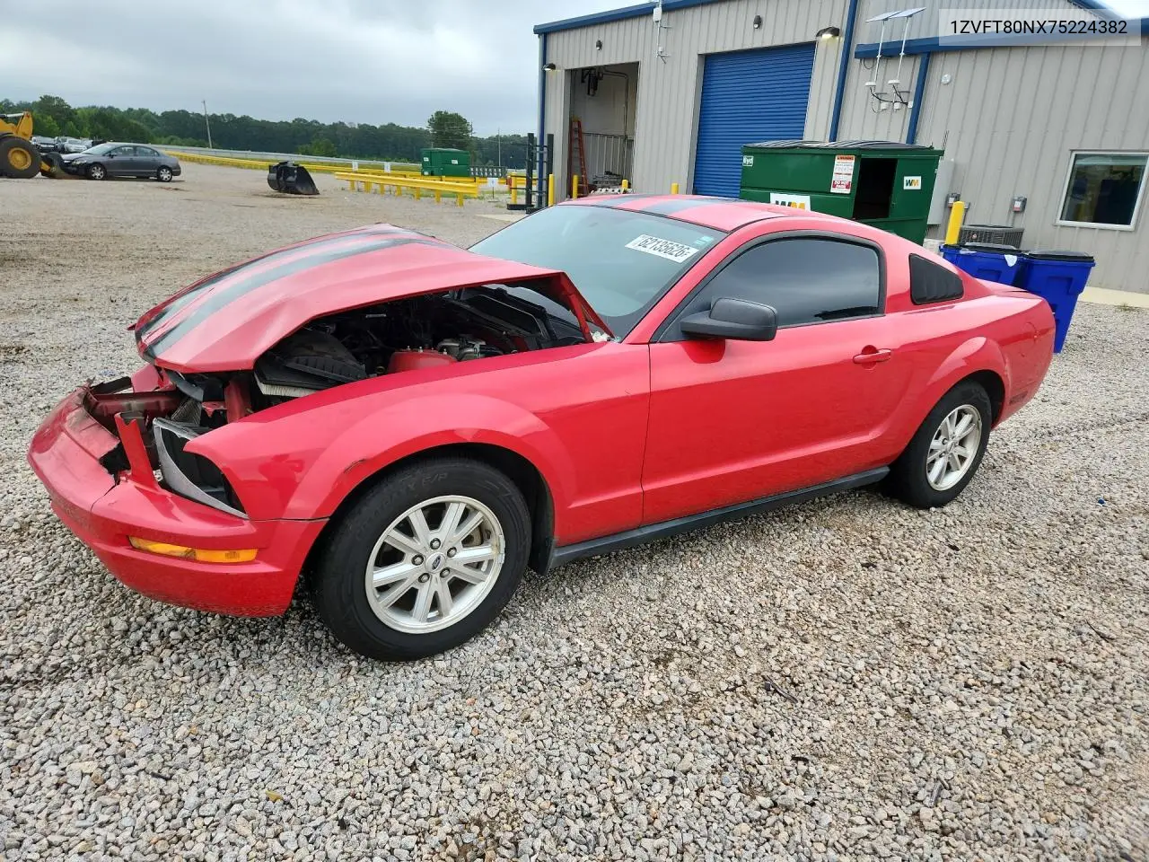 2007 Ford Mustang VIN: 1ZVFT80NX75224382 Lot: 62135626