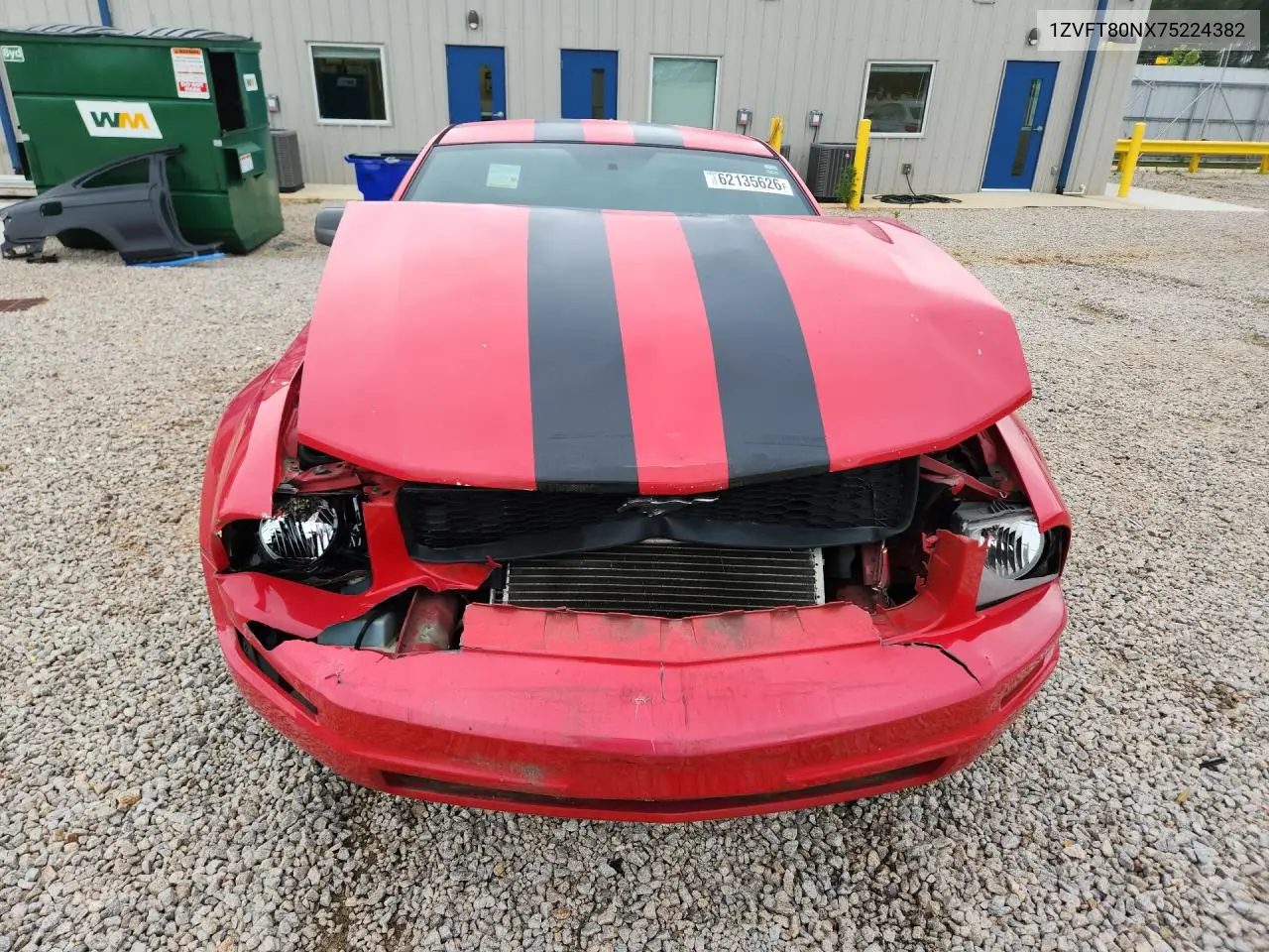 2007 Ford Mustang VIN: 1ZVFT80NX75224382 Lot: 62135626