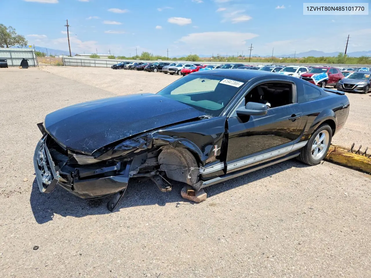 2008 Ford Mustang VIN: 1ZVHT80N485101770 Lot: 61947366