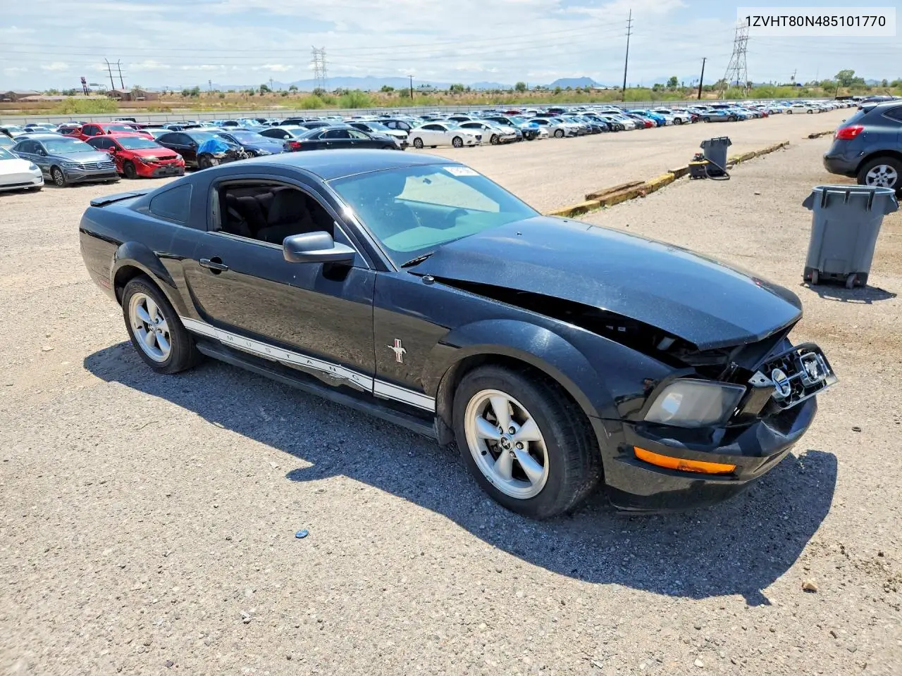 2008 Ford Mustang VIN: 1ZVHT80N485101770 Lot: 61947366