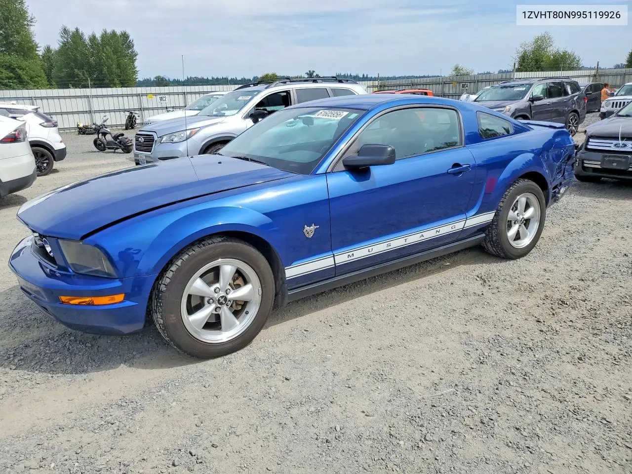 2009 Ford Mustang VIN: 1ZVHT80N995119926 Lot: 61605956