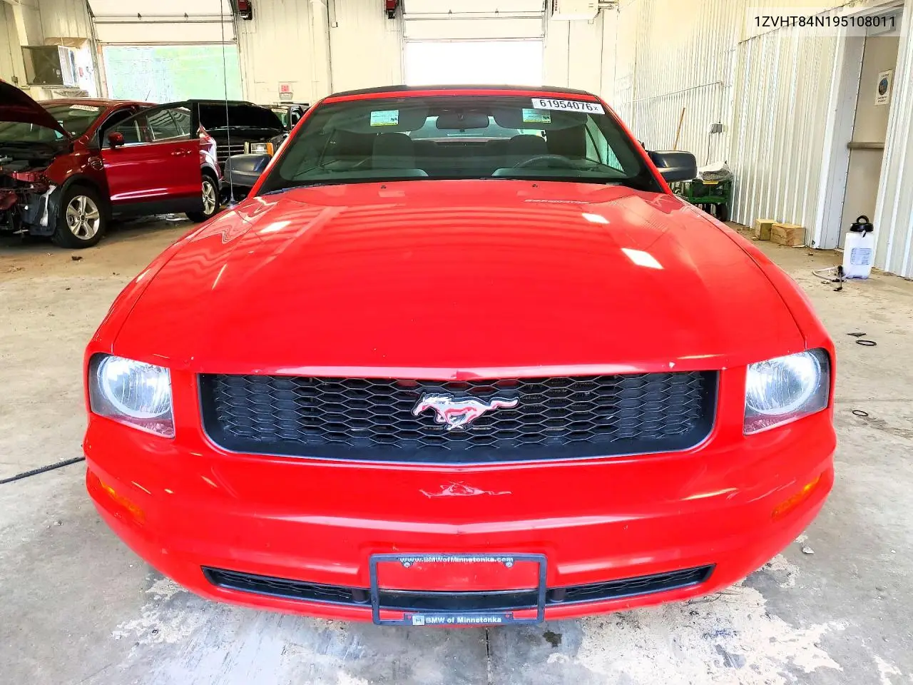 2009 Ford Mustang VIN: 1ZVHT84N195108011 Lot: 61954076
