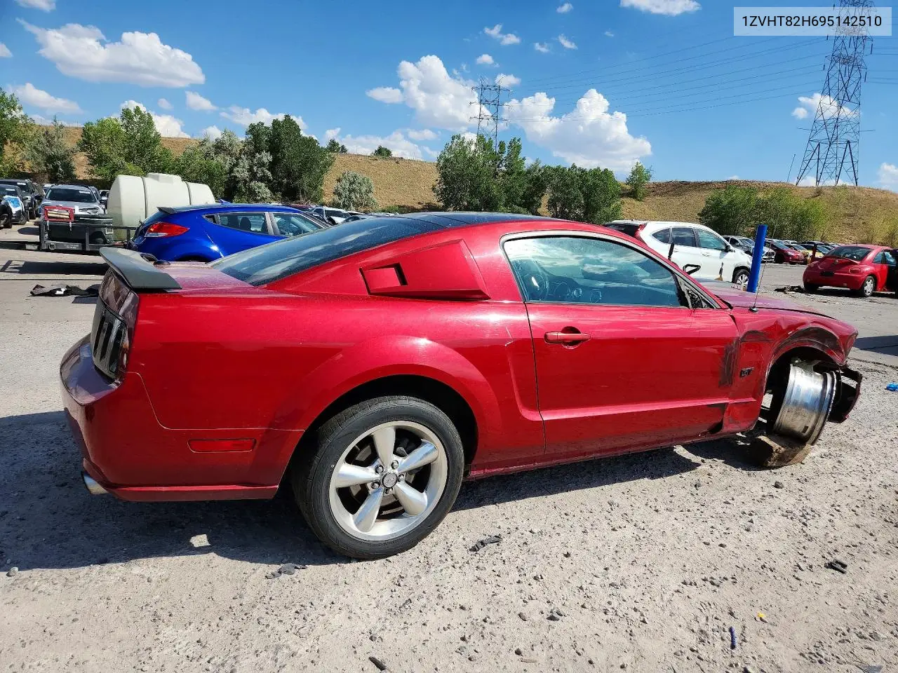 2009 Ford Mustang Gt VIN: 1ZVHT82H695142510 Lot: 62040046