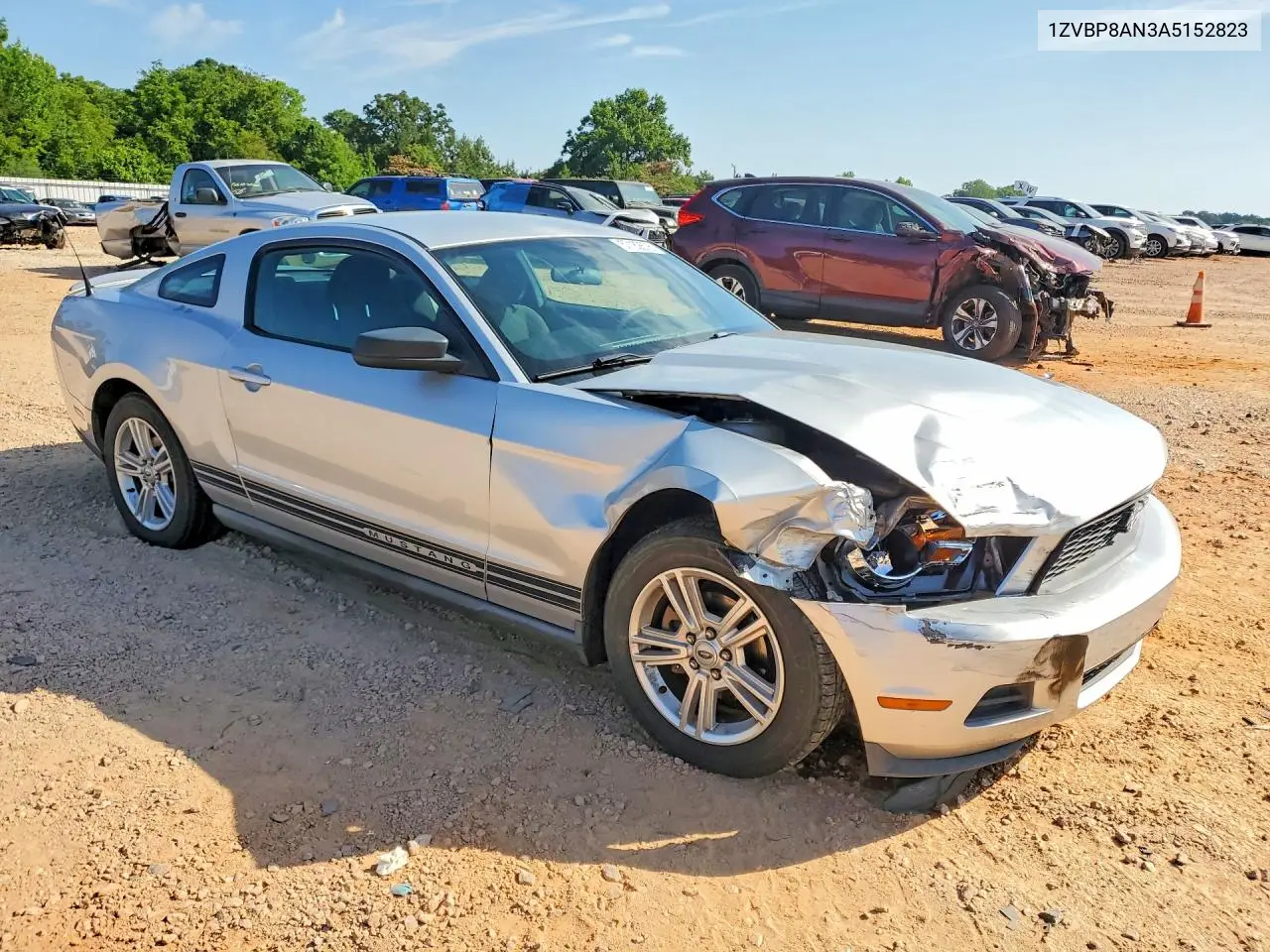 2010 Ford Mustang VIN: 1ZVBP8AN3A5152823 Lot: 57182676