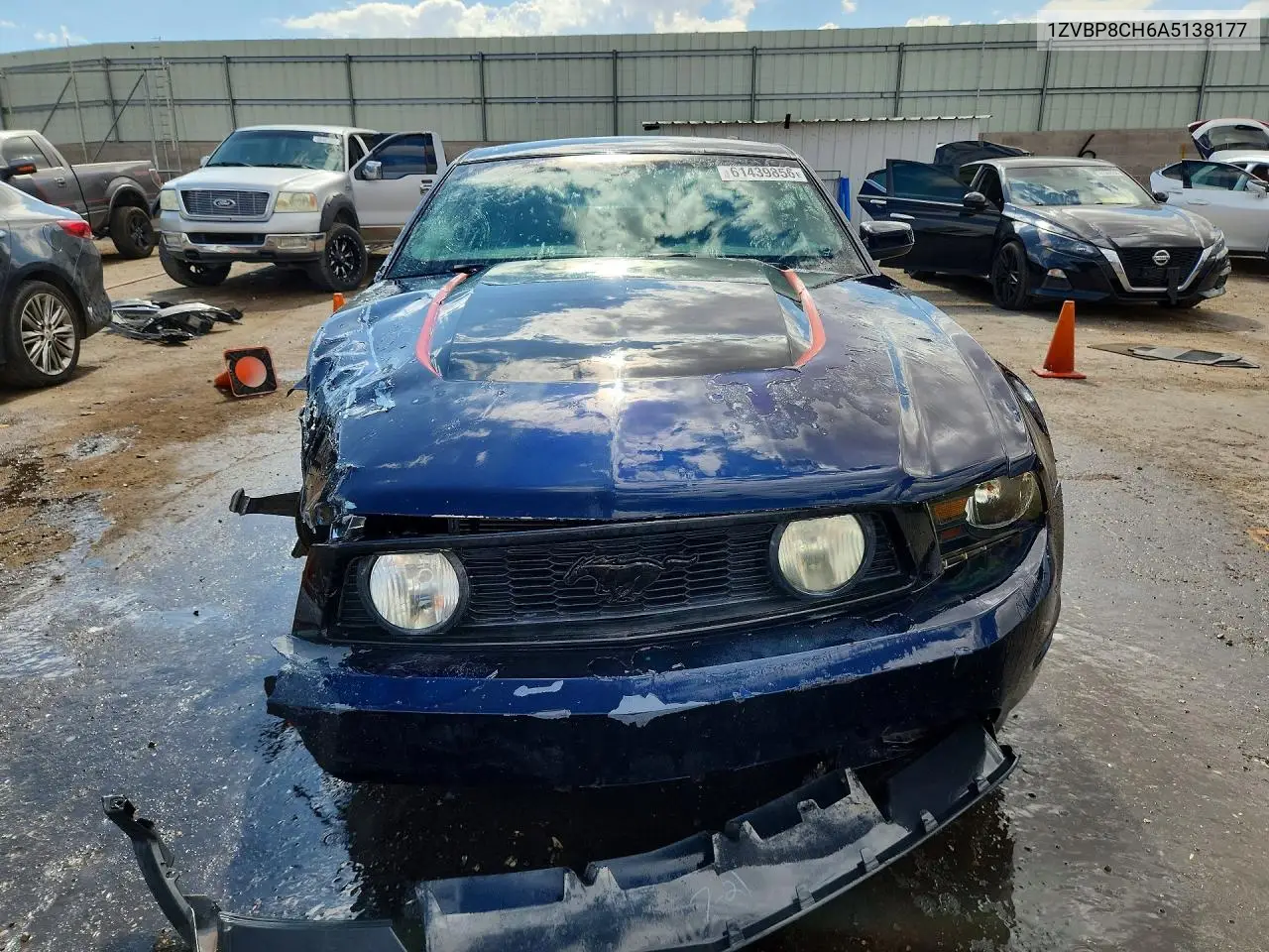 2010 Ford Mustang Gt VIN: 1ZVBP8CH6A5138177 Lot: 61439856