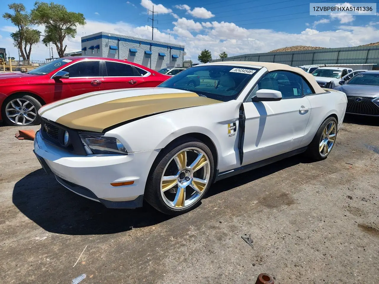 2010 Ford Mustang Gt VIN: 1ZVBP8FHXA5141336 Lot: 62434546
