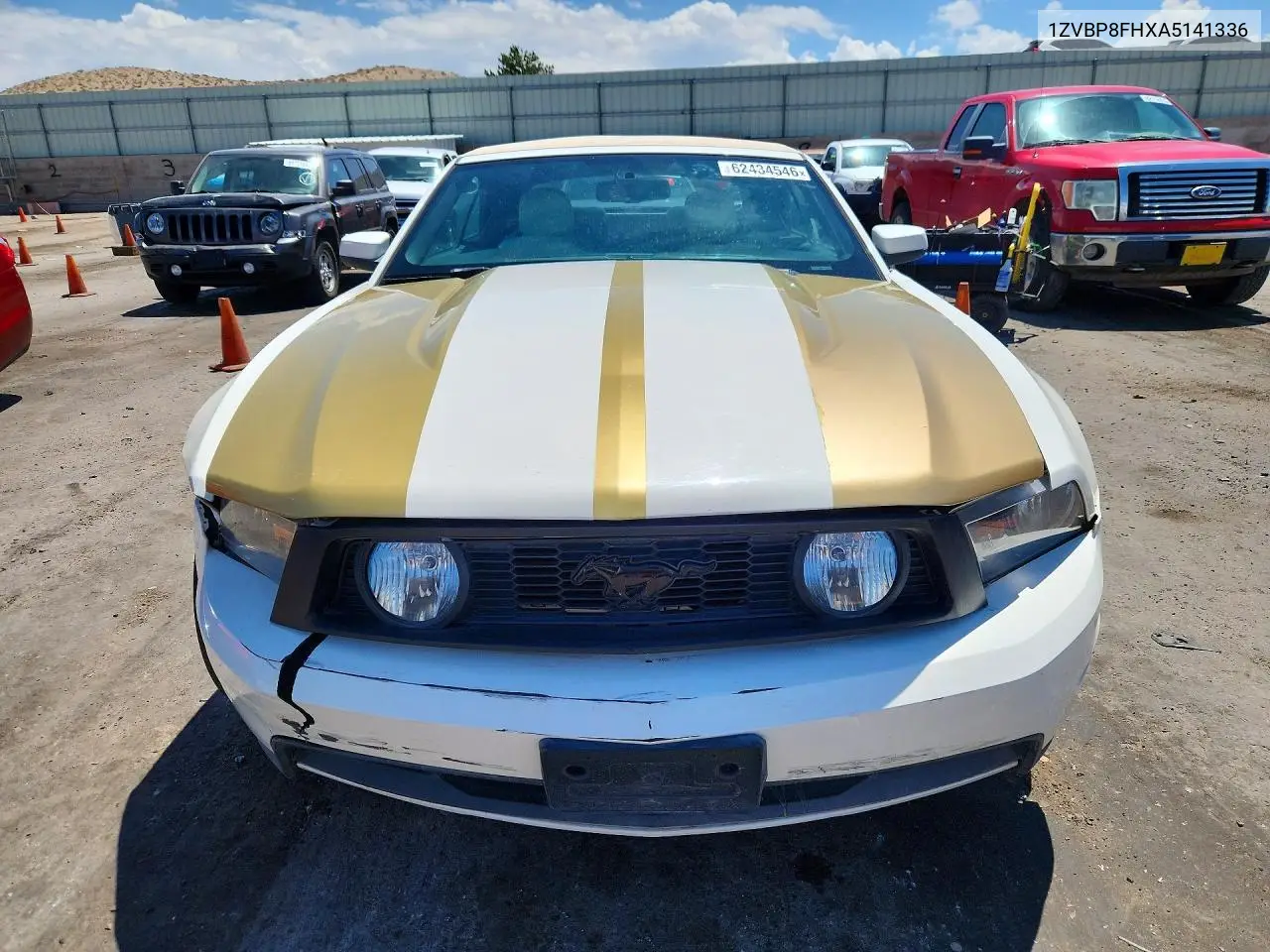 2010 Ford Mustang Gt VIN: 1ZVBP8FHXA5141336 Lot: 62434546