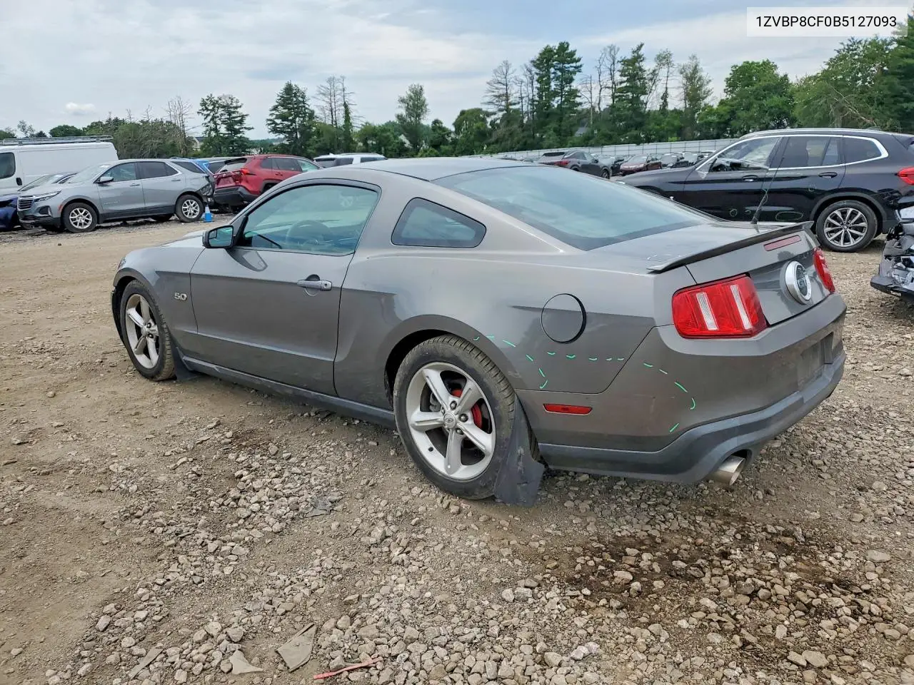 2011 Ford Mustang Gt VIN: 1ZVBP8CF0B5127093 Lot: 58966666