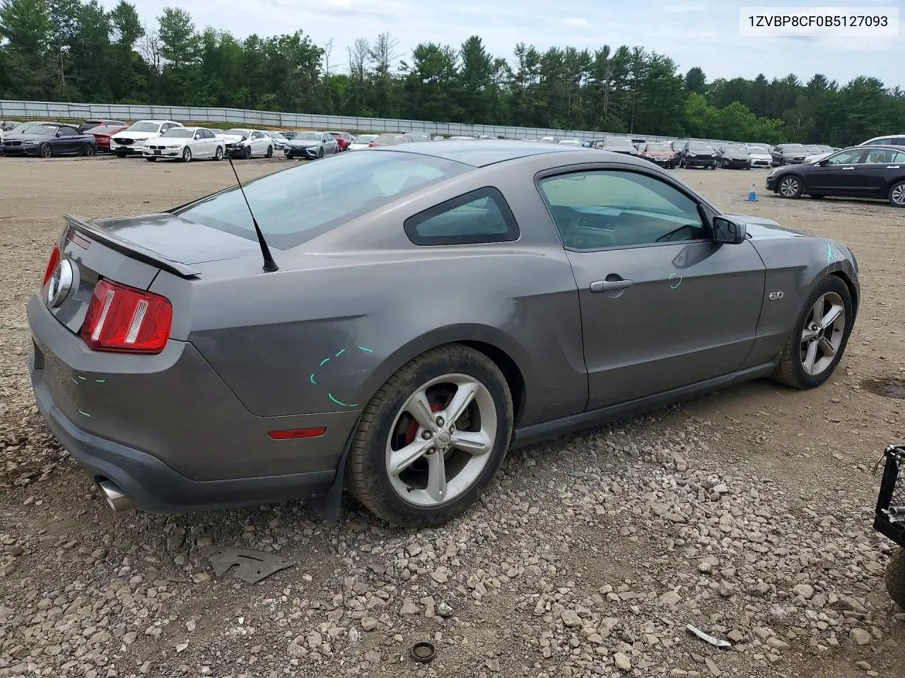 2011 Ford Mustang Gt VIN: 1ZVBP8CF0B5127093 Lot: 58966666