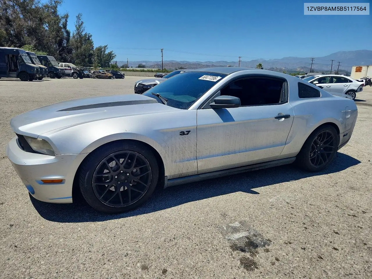 2011 Ford Mustang VIN: 1ZVBP8AM5B5117564 Lot: 60477286