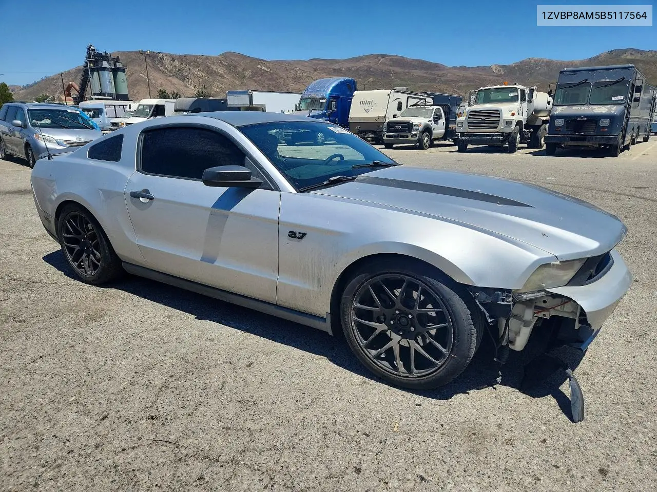 2011 Ford Mustang VIN: 1ZVBP8AM5B5117564 Lot: 60477286