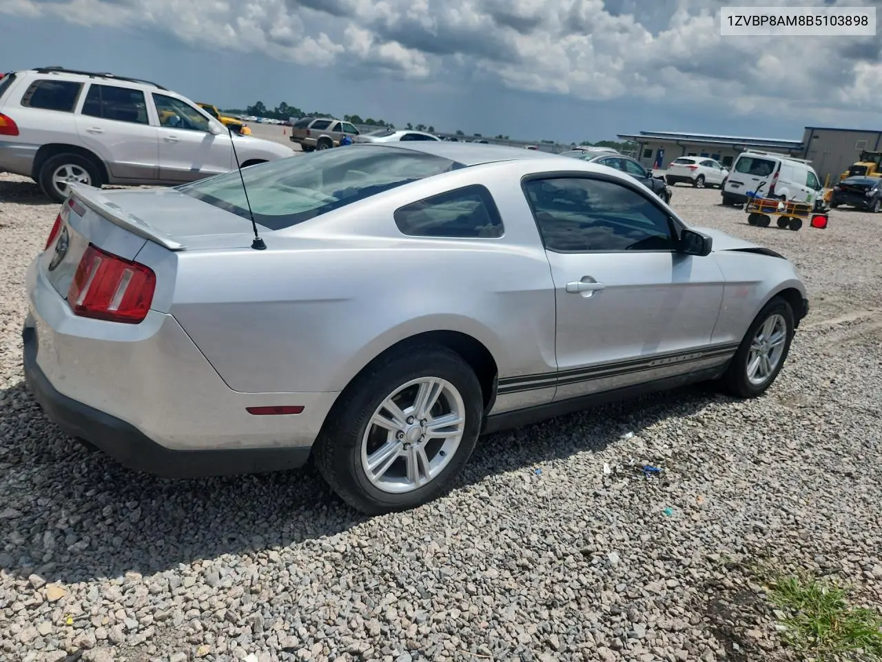 2011 Ford Mustang VIN: 1ZVBP8AM8B5103898 Lot: 61375586
