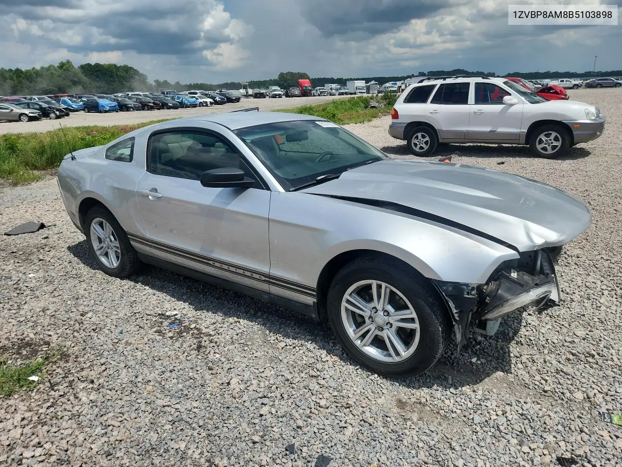 2011 Ford Mustang VIN: 1ZVBP8AM8B5103898 Lot: 61375586