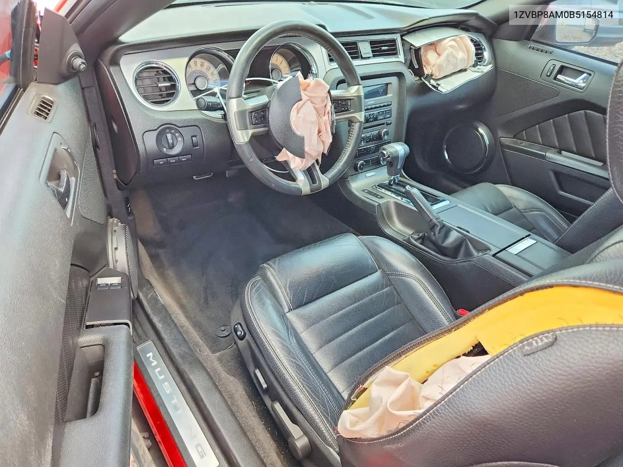 2011 Ford Mustang VIN: 1ZVBP8AM0B5154814 Lot: 61487176