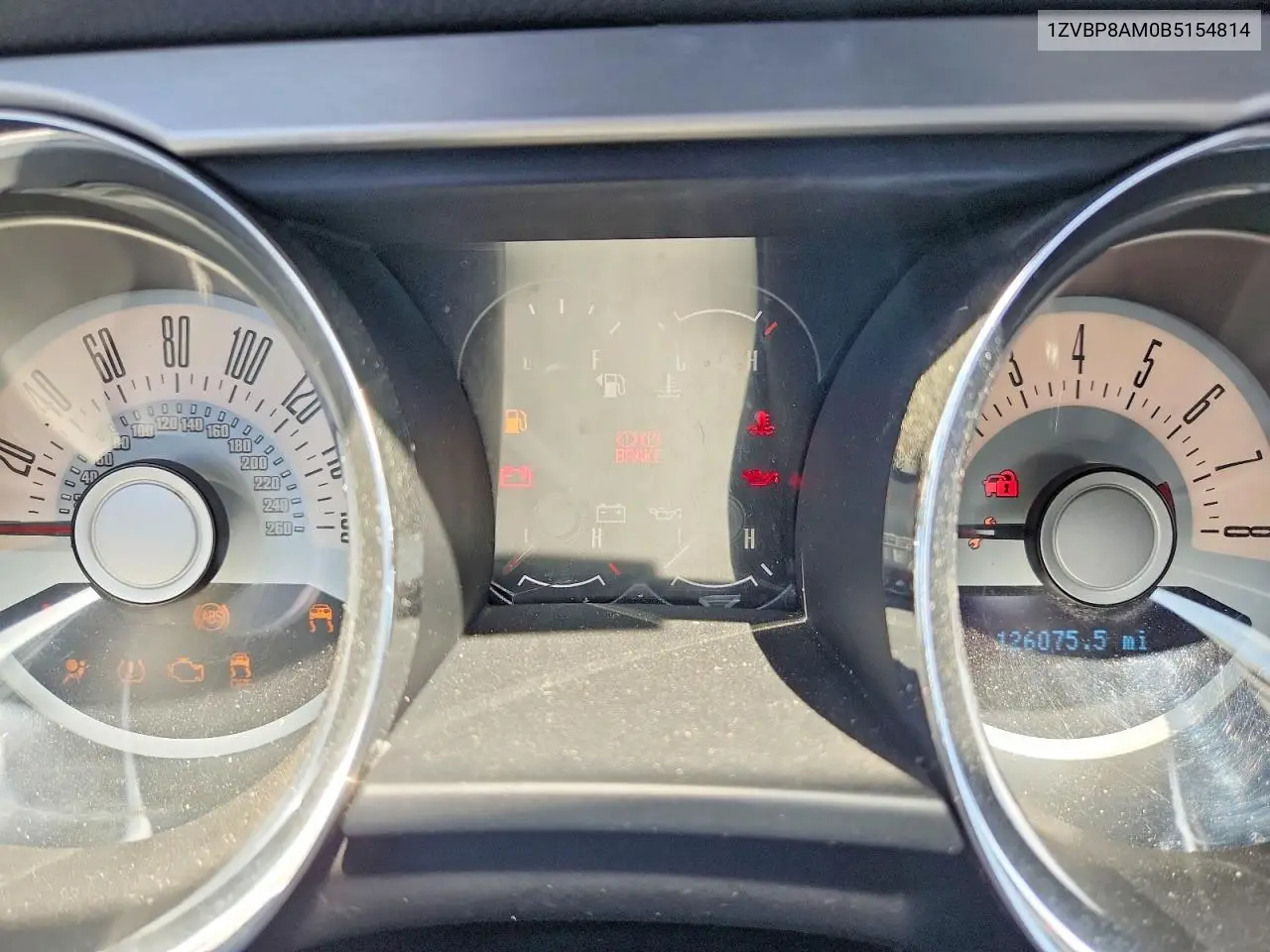2011 Ford Mustang VIN: 1ZVBP8AM0B5154814 Lot: 61487176