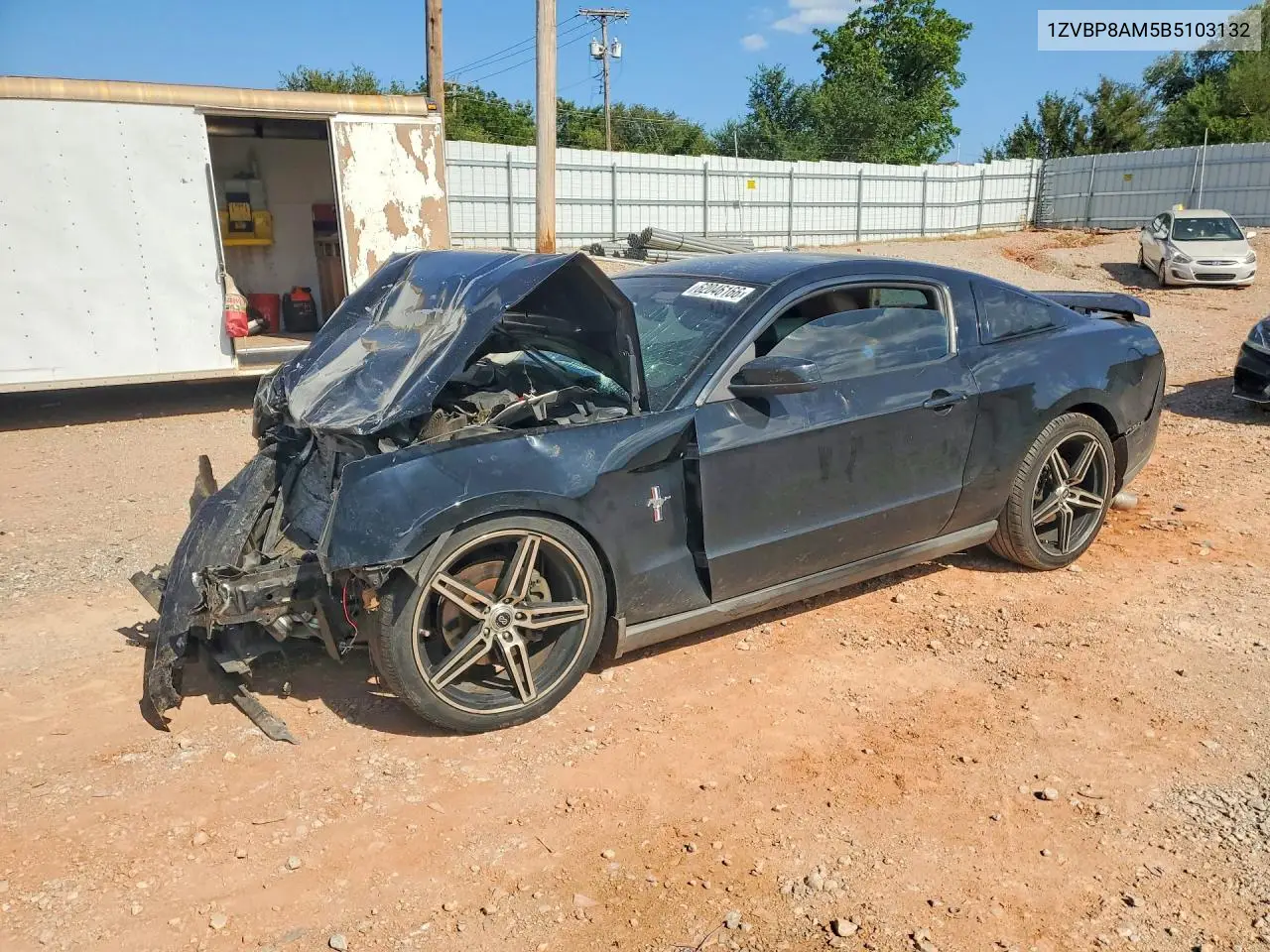 2011 Ford Mustang VIN: 1ZVBP8AM5B5103132 Lot: 62046166
