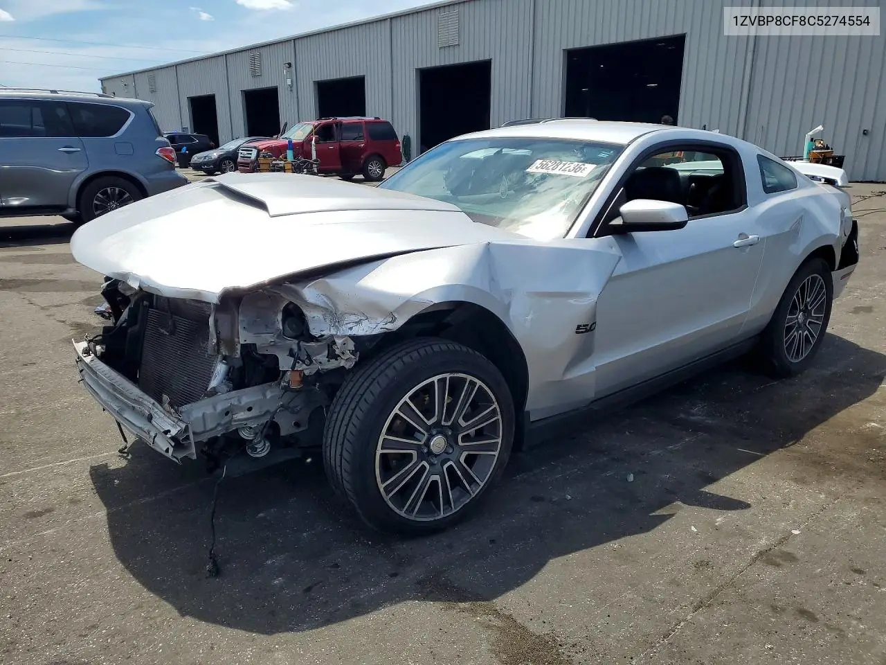 2012 Ford Mustang Gt VIN: 1ZVBP8CF8C5274554 Lot: 56281236