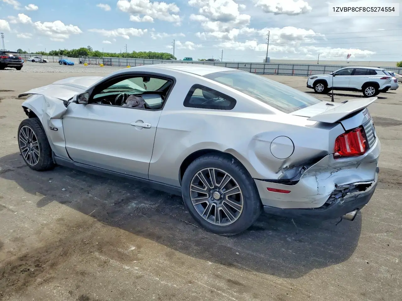 2012 Ford Mustang Gt VIN: 1ZVBP8CF8C5274554 Lot: 56281236