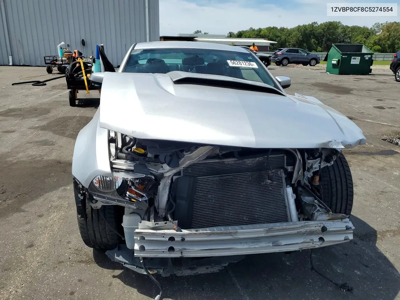 2012 Ford Mustang Gt VIN: 1ZVBP8CF8C5274554 Lot: 56281236