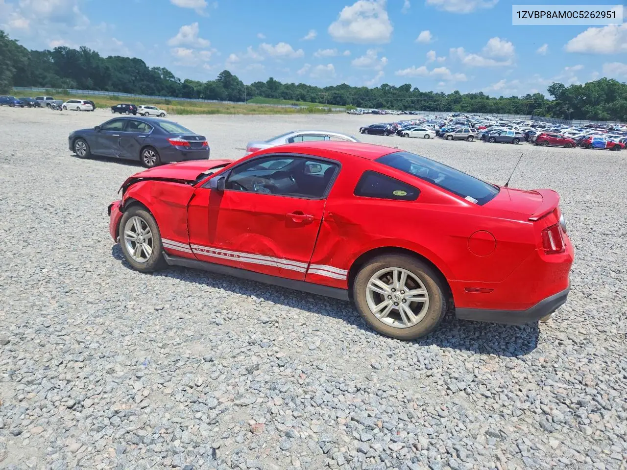 2012 Ford Mustang VIN: 1ZVBP8AM0C5262951 Lot: 59161846