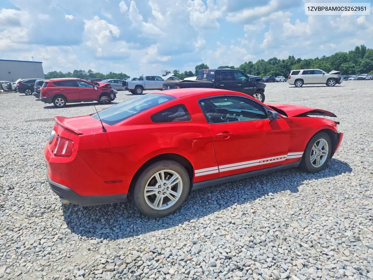 2012 Ford Mustang VIN: 1ZVBP8AM0C5262951 Lot: 59161846