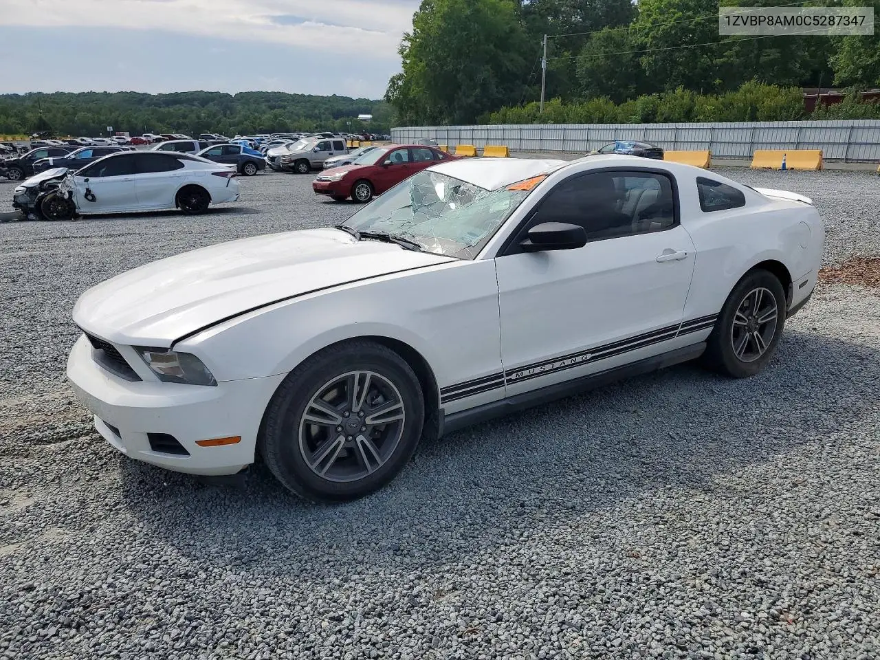 2012 Ford Mustang VIN: 1ZVBP8AM0C5287347 Lot: 61474316