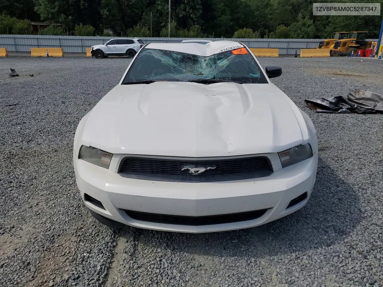 2012 Ford Mustang VIN: 1ZVBP8AM0C5287347 Lot: 61474316