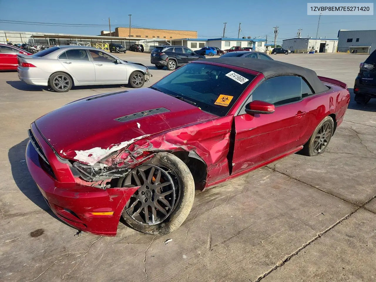 2014 Ford Mustang VIN: 1ZVBP8EM7E5271420 Lot: 61419606