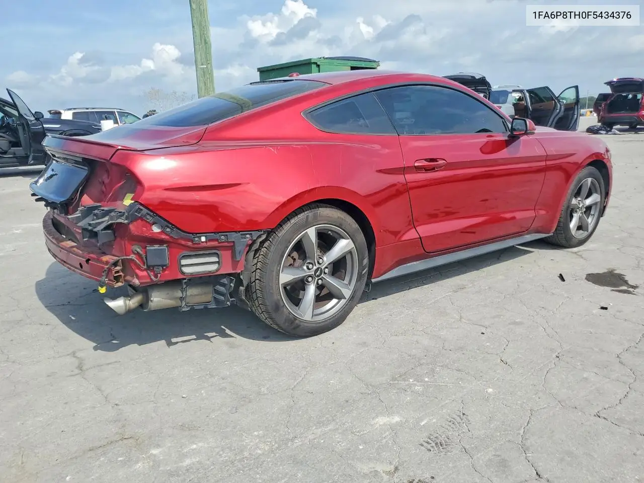 2015 Ford Mustang VIN: 1FA6P8TH0F5434376 Lot: 61053826