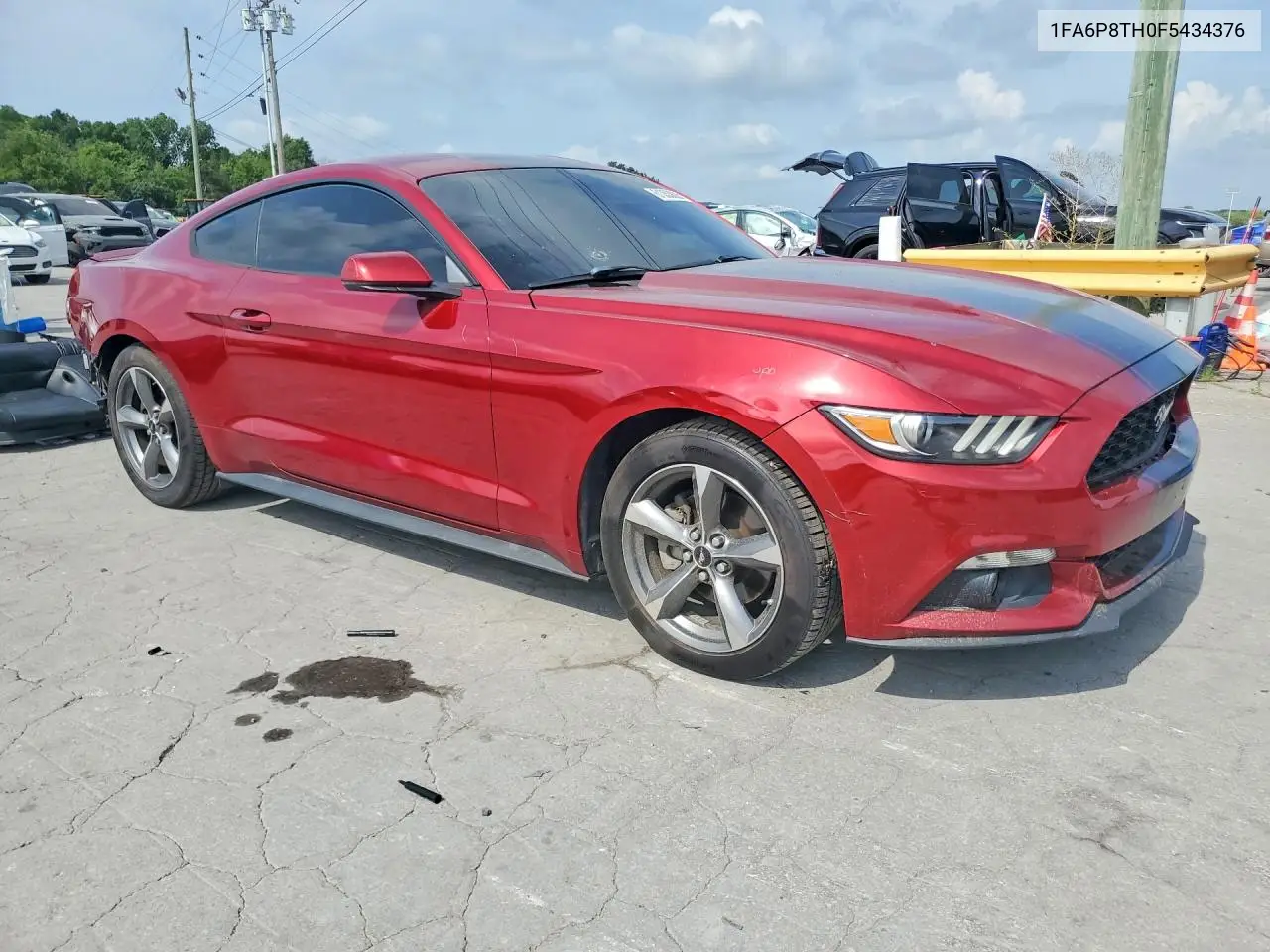 2015 Ford Mustang VIN: 1FA6P8TH0F5434376 Lot: 61053826