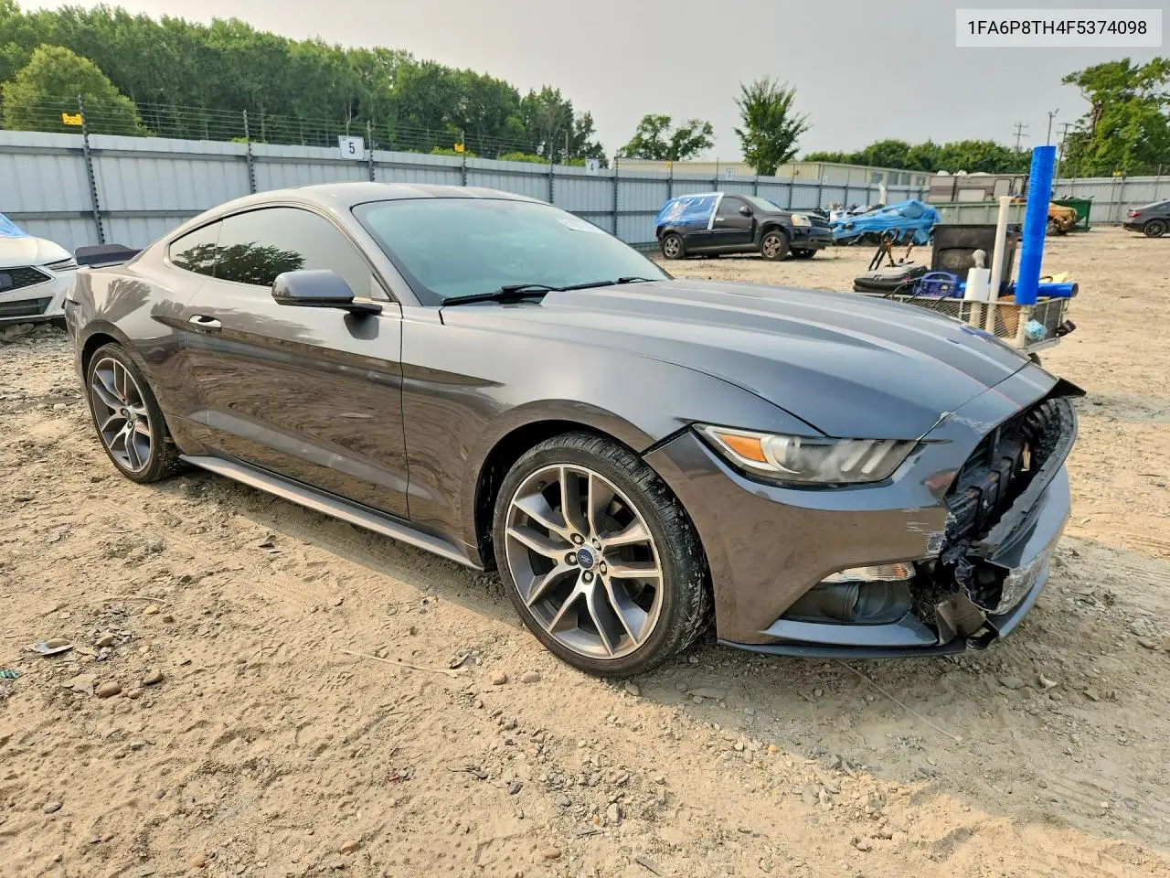 2015 Ford Mustang VIN: 1FA6P8TH4F5374098 Lot: 61091156