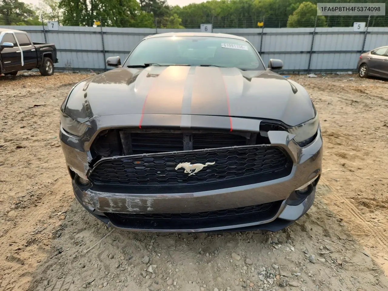 2015 Ford Mustang VIN: 1FA6P8TH4F5374098 Lot: 61091156