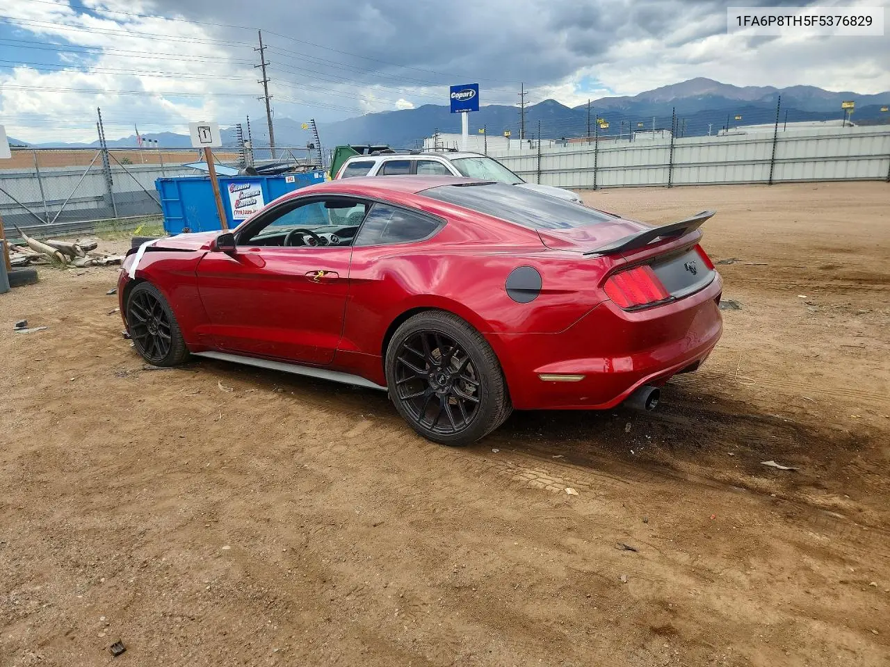 2015 Ford Mustang VIN: 1FA6P8TH5F5376829 Lot: 62064106