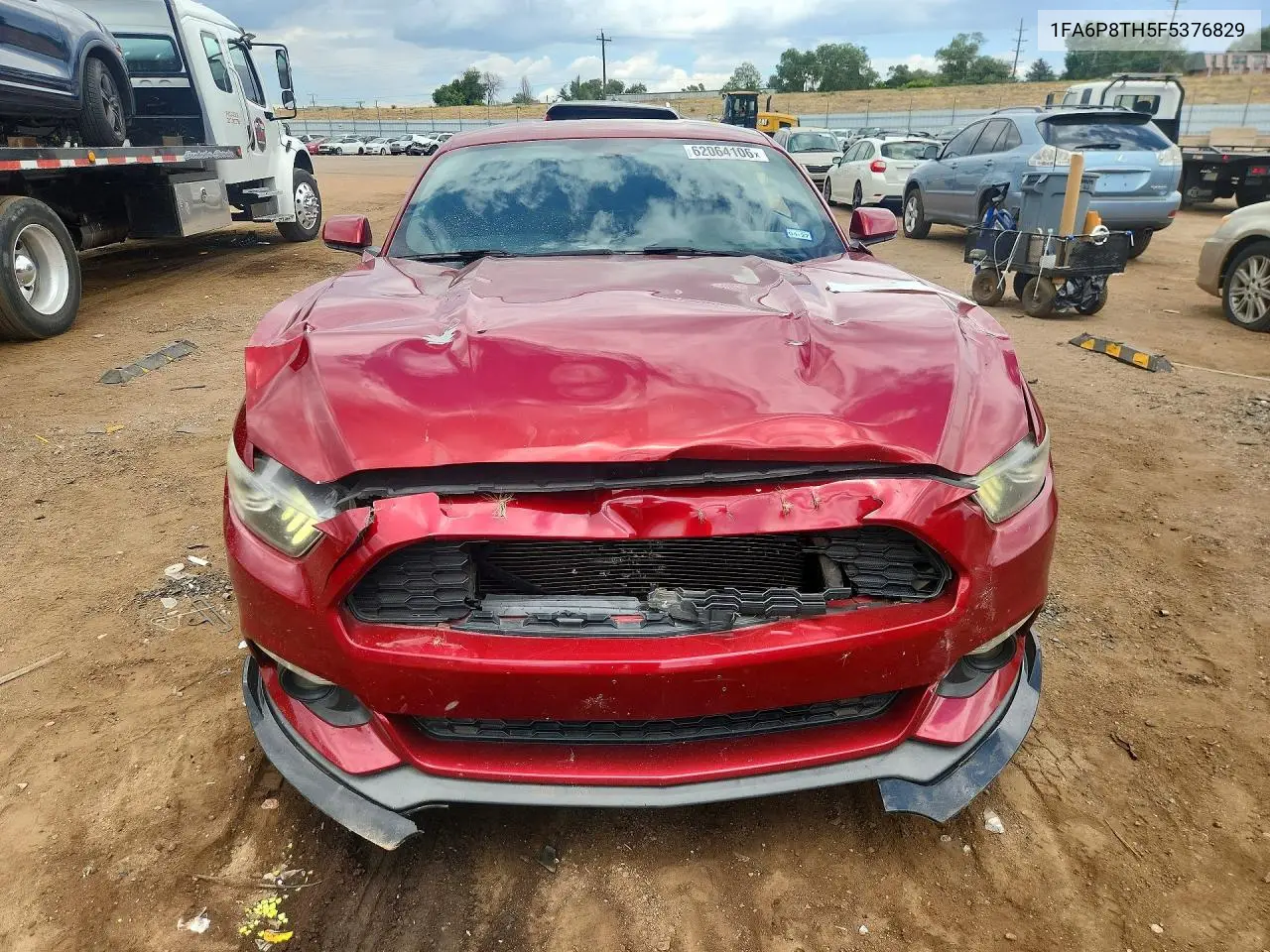 2015 Ford Mustang VIN: 1FA6P8TH5F5376829 Lot: 62064106