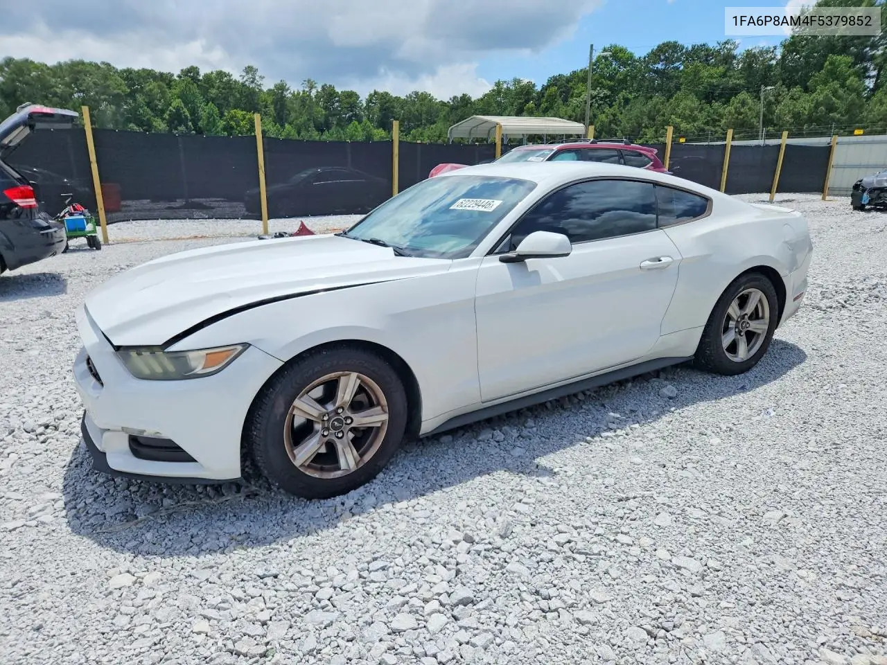 2015 Ford Mustang VIN: 1FA6P8AM4F5379852 Lot: 62229446