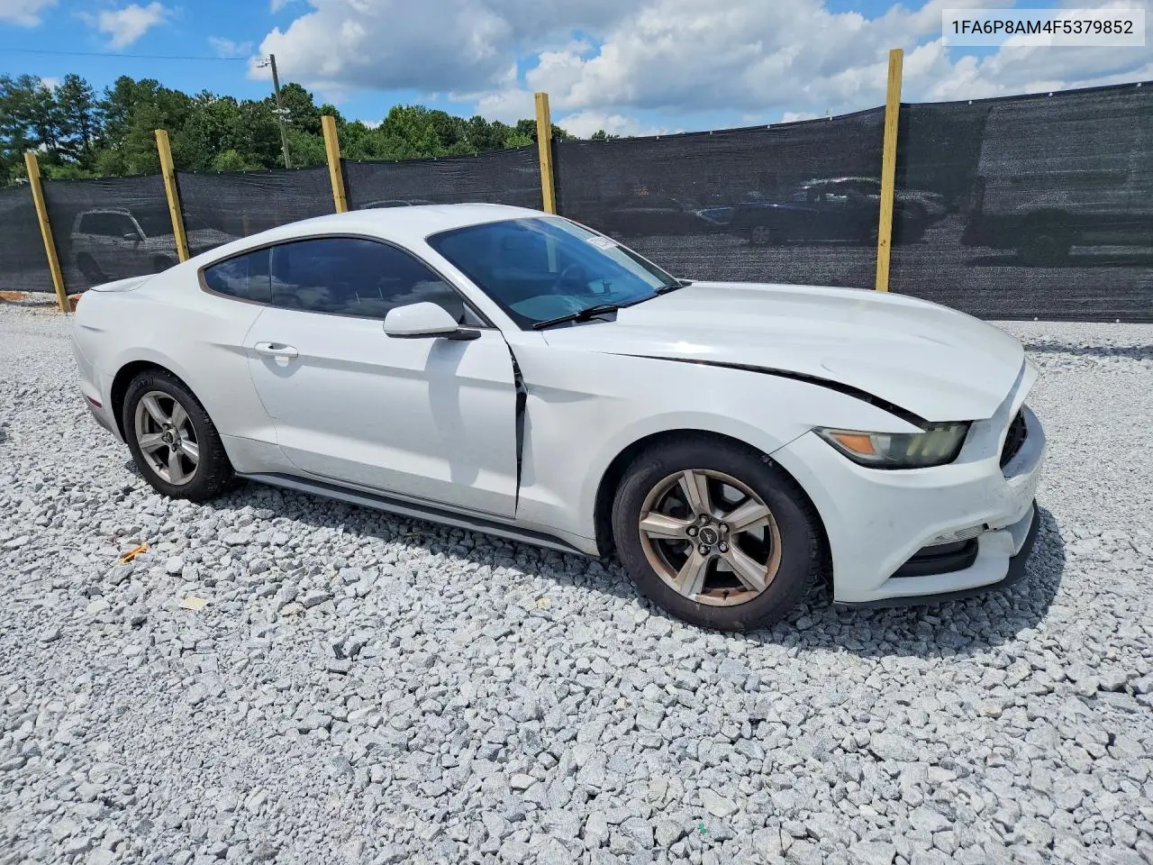 2015 Ford Mustang VIN: 1FA6P8AM4F5379852 Lot: 62229446
