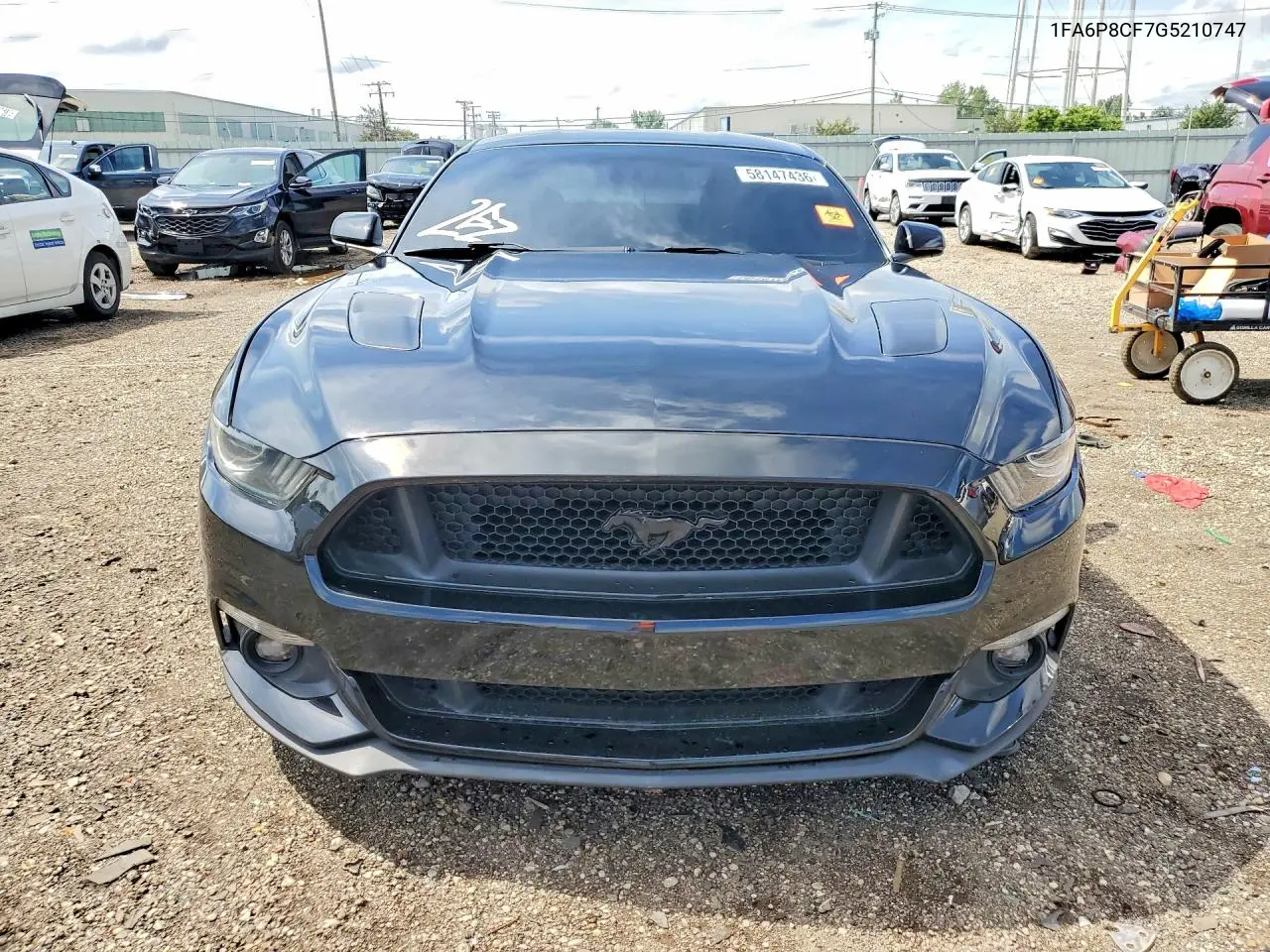 2016 Ford Mustang Gt VIN: 1FA6P8CF7G5210747 Lot: 58147436