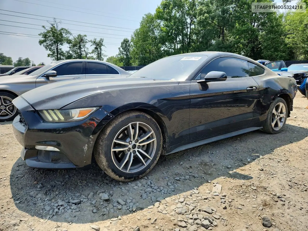 2016 Ford Mustang VIN: 1FA6P8TH0G5324218 Lot: 59406346