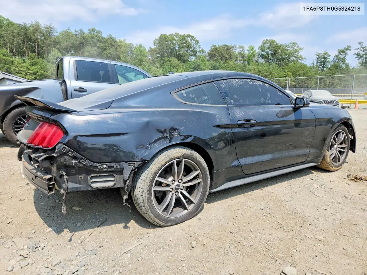2016 Ford Mustang VIN: 1FA6P8TH0G5324218 Lot: 59406346
