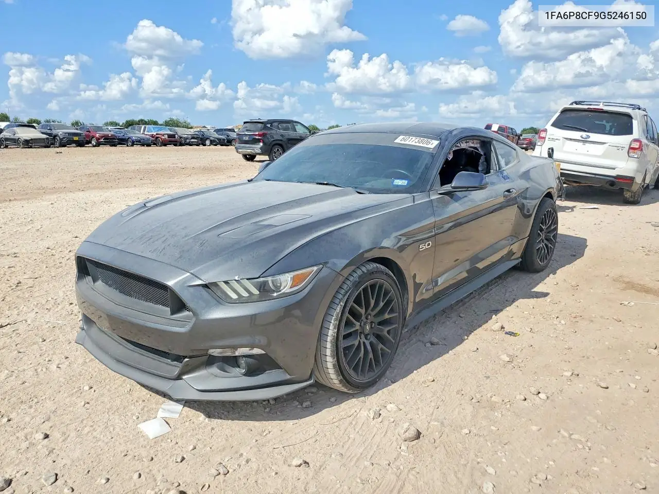 2016 Ford Mustang Gt VIN: 1FA6P8CF9G5246150 Lot: 60173806