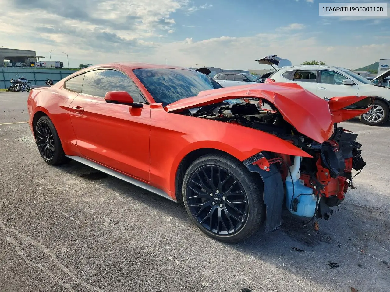 2016 Ford Mustang VIN: 1FA6P8TH9G5303108 Lot: 61182626