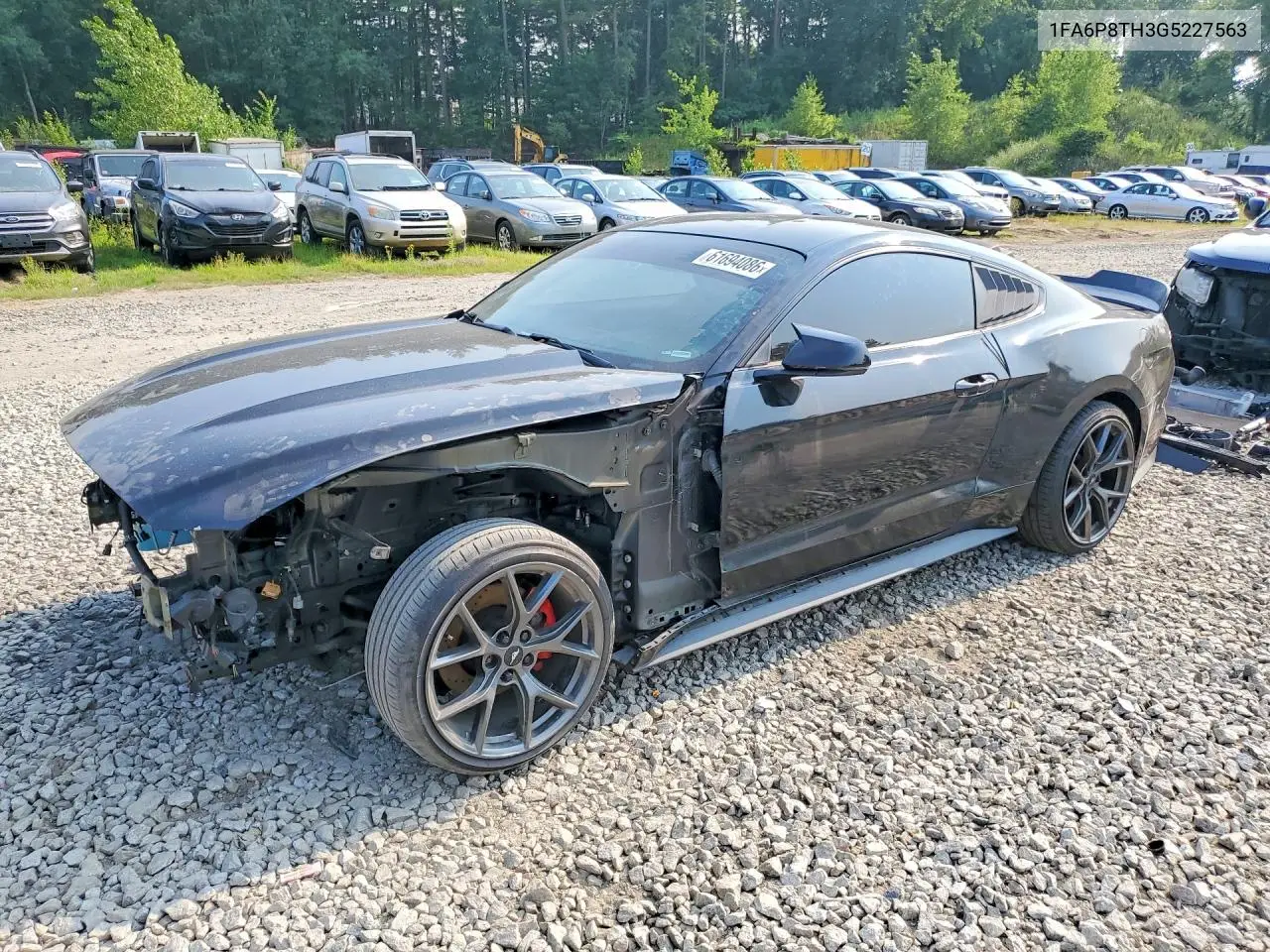 2016 Ford Mustang VIN: 1FA6P8TH3G5227563 Lot: 61694086