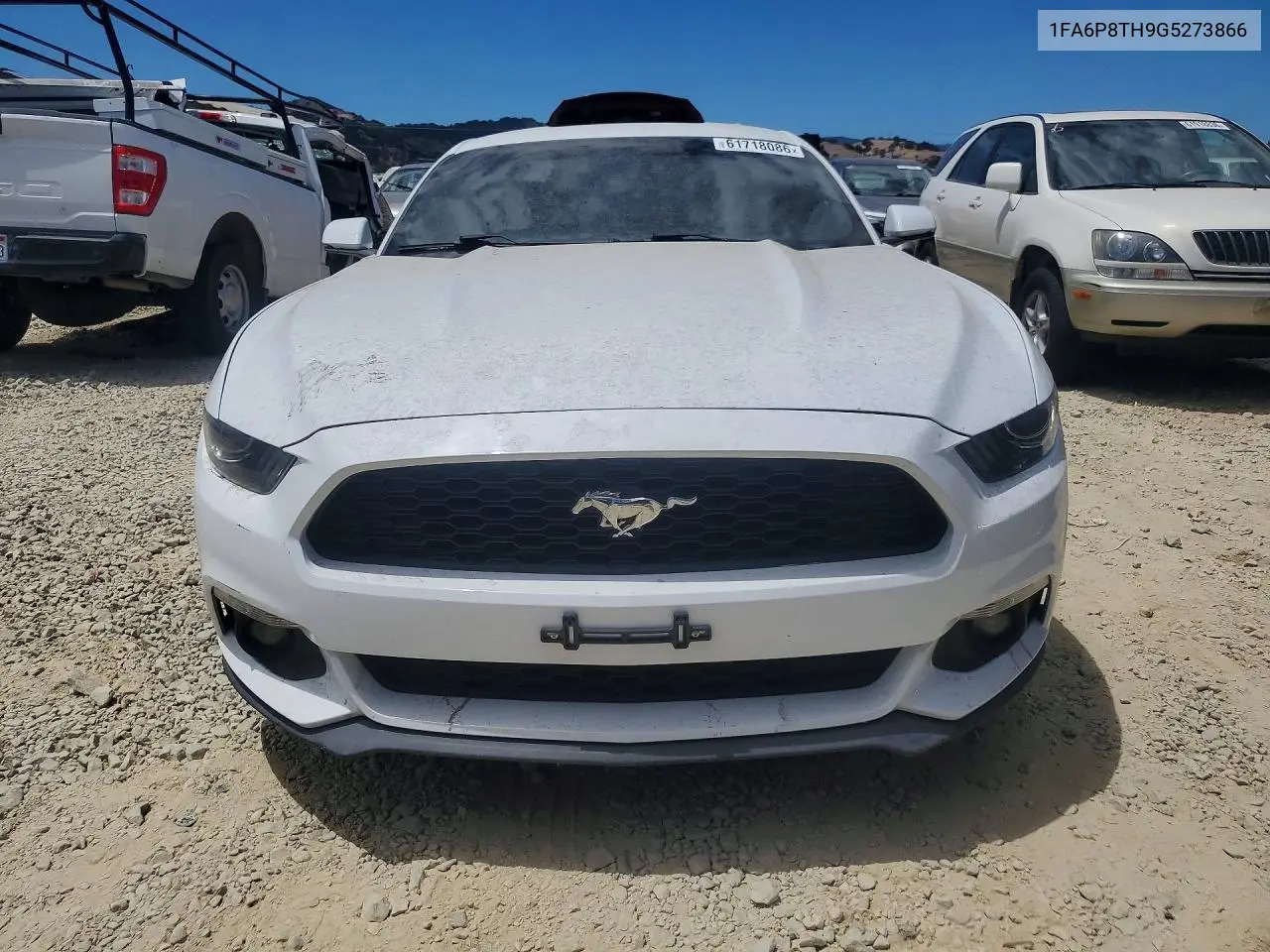 2016 Ford Mustang VIN: 1FA6P8TH9G5273866 Lot: 61718086