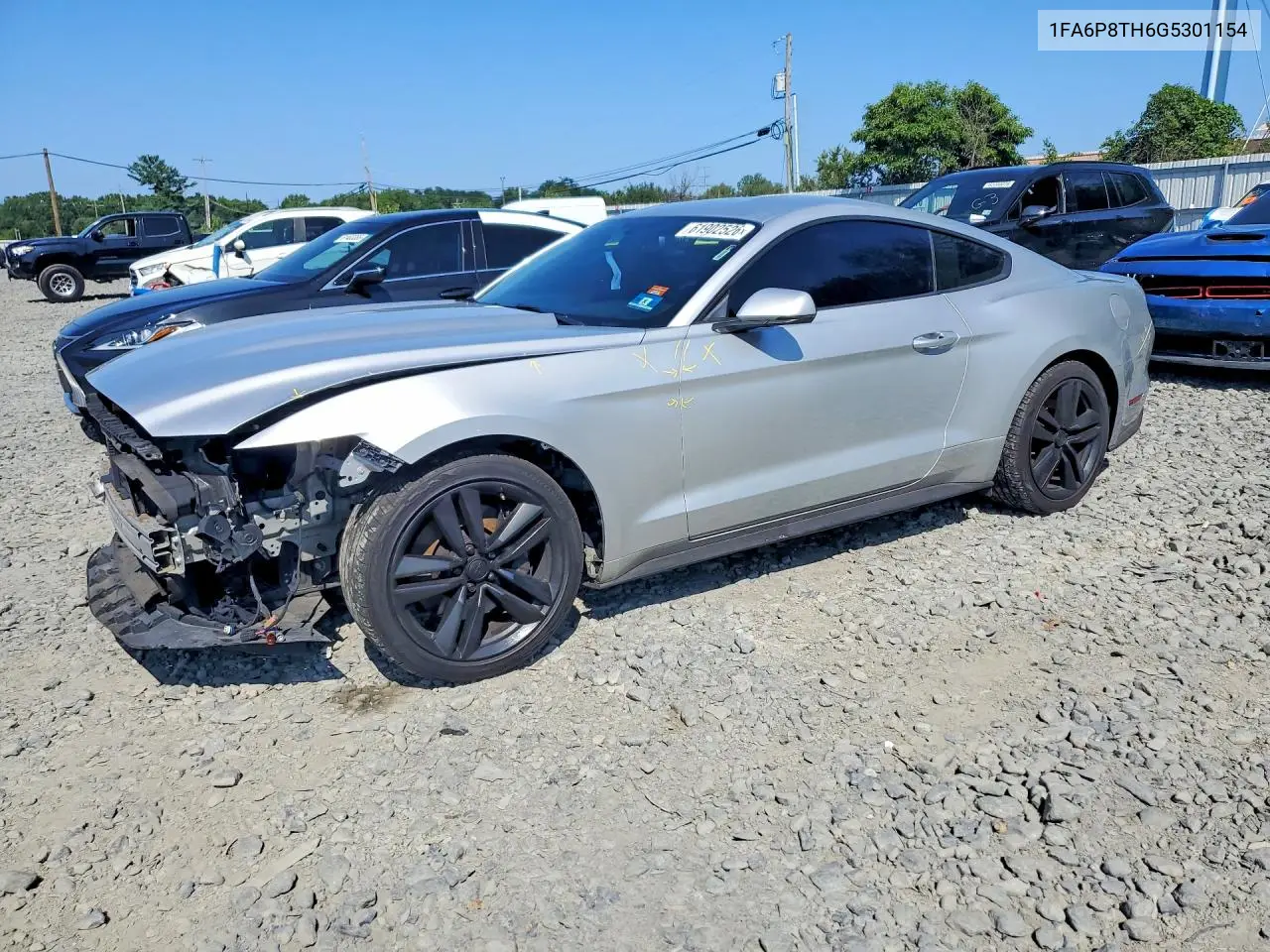 2016 Ford Mustang VIN: 1FA6P8TH6G5301154 Lot: 61902526