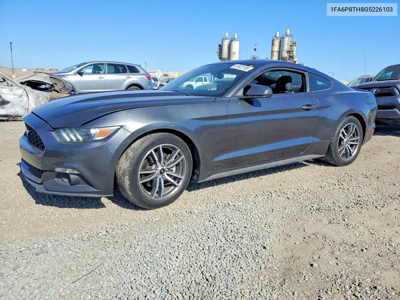 2016 Ford Mustang VIN: 1FA6P8TH8G5226103 Lot: 61922186