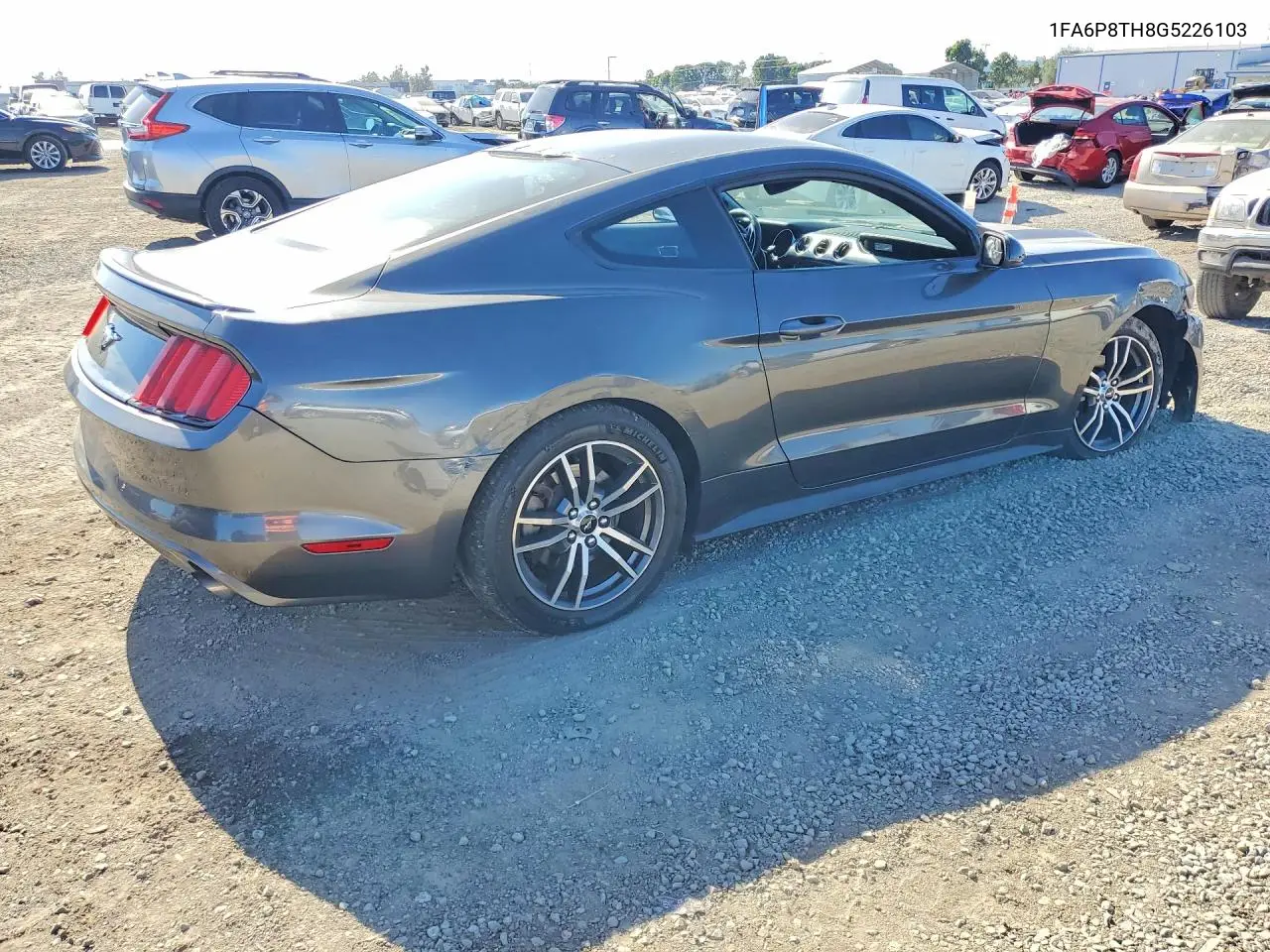 2016 Ford Mustang VIN: 1FA6P8TH8G5226103 Lot: 61922186