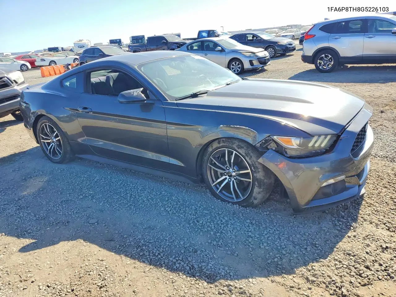 2016 Ford Mustang VIN: 1FA6P8TH8G5226103 Lot: 61922186