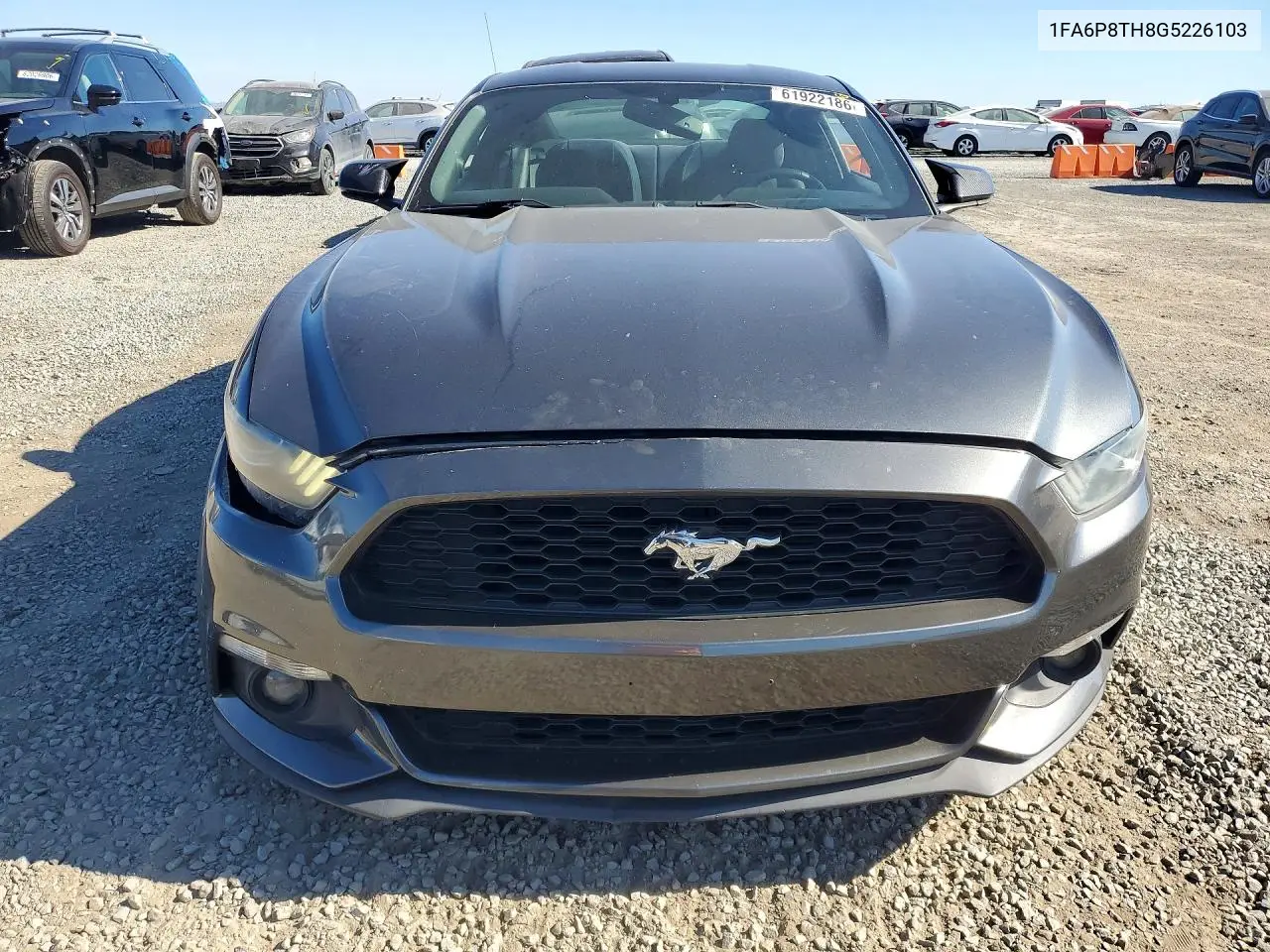 2016 Ford Mustang VIN: 1FA6P8TH8G5226103 Lot: 61922186